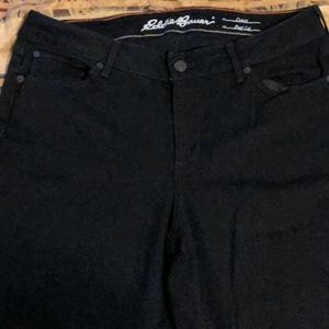 Eddie Bauer Black Bootcut Curvy Jeans